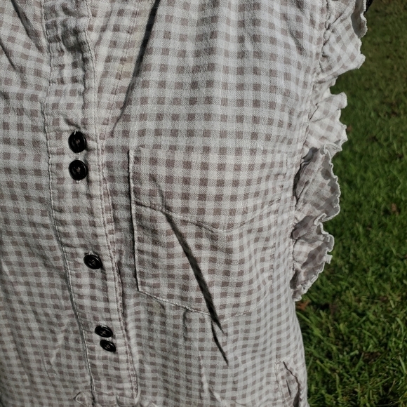 Checkered Quicksilver mini dress EUC medium - Picture 5 of 6